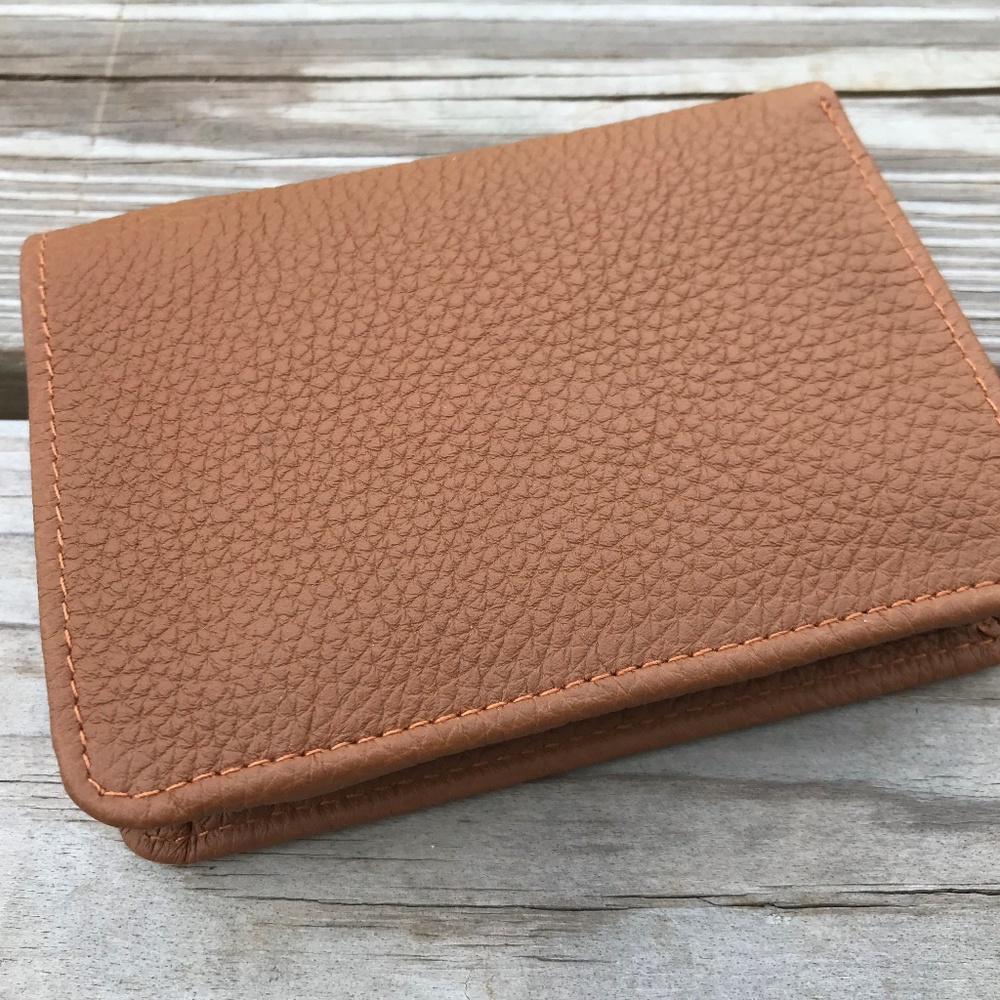 Supreme Leather Men Wallet Handmade Bifold W/ Box - Picture 3 of 8